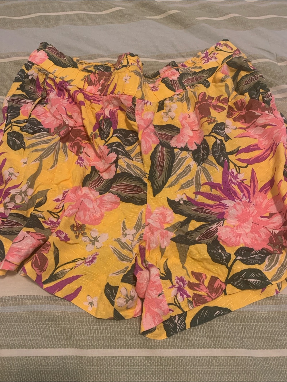 Style & Co. Yellow Floral High-Waist Women's Shorts